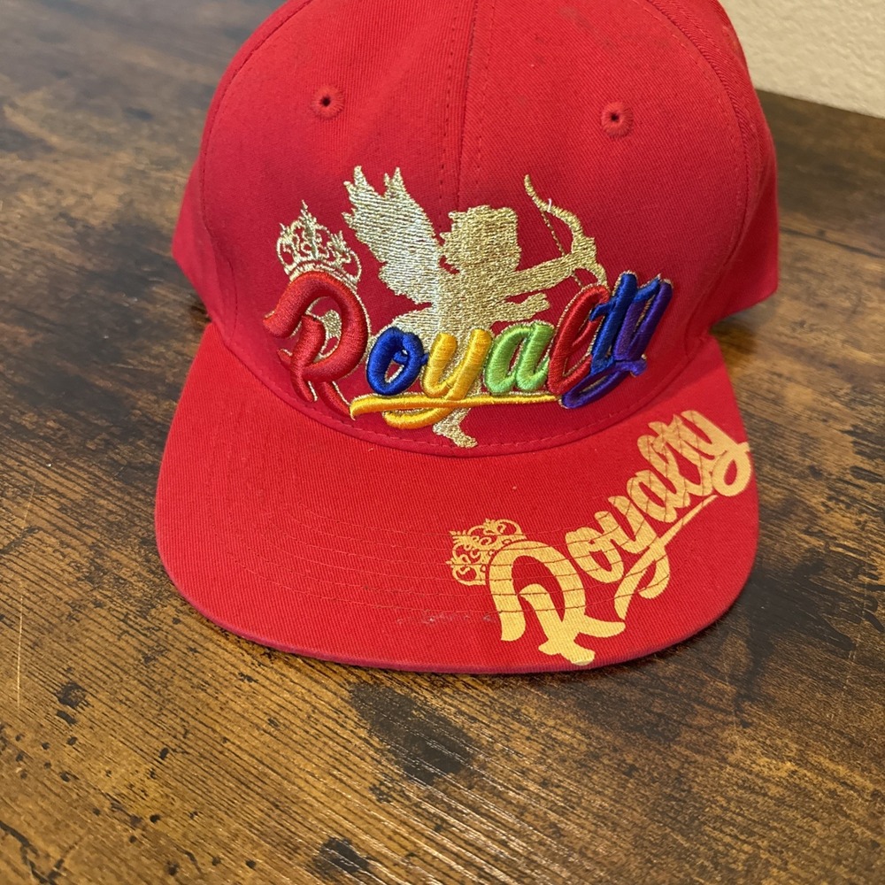 Top Level Red Snapback Royalty Hat Streetwear Bling N21MON43 Adjustable
